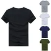 Casual Style Plain Solid Color Mens T-shirts Cotton Regular Fit T-shirts Summer Tops Tee Shirts Basic Man Clothing 5xl 240402