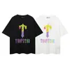 Rainbow Letter Print Mens Designer T Shirt Trapstar T Shirts Tshirt Graphic Tee Loose Casual Tops Women Men Clothes 100% Cotton T-shirts Oversized S-XL