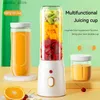 Juicers Ju479 محمولة خلاط الفاكهة الكهربائية اللاسلكية الخلاط البرتقالي 10 قرص آلة طعام مساعدة آلة دم دش دش التسوق Y240418