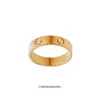 High -End -Designer -Schmuckringe für Frauen Carter gegen Gold Liebesring Paar Ring Dicke elektroplierte Roségoldkette Original 1: 1 mit echtem Logo