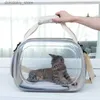 Cat Carriers Crates Houses Cat do Carrier BA Transport Travel Bortable Pet Handba Portable Shoulder Basket Backpack Puppy Tote Transparent CAE L49