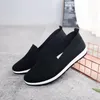 Sapatos casuais eofk mulheres mocassins deslizamentos macios em tela planícies mulher mulher solidable respirável para plataforma de mãe