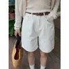 Huang Zhengs Small Design broderade fempunkts denimshorts för kvinnor 2024 Vår/sommarkoreanska breda ben Casual Pants 141KH190