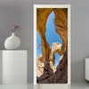 PVC Selfadhesive Decor Decor Desert Landscape Door Sticker Bathroom Bedroom Room Candovation Scenery 240415
