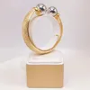 Braccialetti oro di bracciale braccialetti design rotondo design di gioielli semplici per ragazze regali d'argento di alta qualità