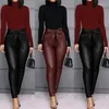 Women's Pants 2024 Autumn And Winter Sexy Skinny Leather Leggings