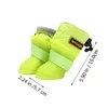 Dog Apparel 4 Pcs Waterproof Pet Rain Boots Shoes Outdoor For Non-slip Silica Gel Footwear