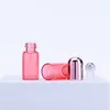 Storage Bottles 100pcs 1ml 2ml 3ml 5ml Pink Color Glass Roll On Essential Oil Empty Perfume Roller Ball Bottle For Travel