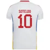 Взрослый Copa America Venezuela 16 Rosales Soccer Jersey 2024 Национальная команда Pereira 17 Martinez 15 Murillo 8 Rincon 5 Moreno 2 Villanueva 3 Футбольные рубашки Осорио