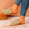 Slippers 2024 High Quality Shoes For Women Summer Women's Outdoor Solid Open Toe Square Root Concise Light Large Size