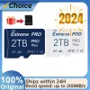 Kartlar 2024 YENİ MICRO TF SD Kart 2TB U3 A2 Hafıza Kart Sınıfı 10 Hafıza Kartı 1TB Mini SD TF Kart Telefon Kamera Drone adaptörü ile
