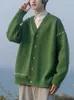 Sweaters masculinos homens Cardigans harajuku retalhos de retalhos soltos preguiçosos preços de streetwear suéter estético outono ulzzang malha elástica
