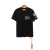 Męskie koszulki T Shirt Designer TEE Men Summer Short Sleeve Zabrane załogi Casual Tops 2 Colours Drop dostarczenie odzież Te otm9d