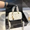 Sac de maquillage de chaîne en cuir de luxe de mode de créateur sac de maquillage crossbody sac fourre-tout