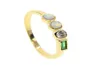 Promozione Gold Color Women Women Finger Jewelry US Dimensioni 5 6 7 8 BEZEL SET IN FUCIO ROURNO OPAL STONE RINGI7319774