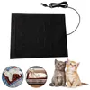겨울 따뜻함을위한 카펫 방수 USB 가열 카시트 매트 쿠션 - 애완 동물 파충류 등반 야외 난방 패드 T3W4