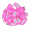 Decoratieve beeldjes 50 stks Verwijderbare waterdichte toets Tags ID Naam kaart Mark Labels Pink Type1