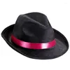 Bérets Roll Brims Fedora Hat pour la mode adulte Top Magiciens Cosplay costume Lady Bachelorettes Party