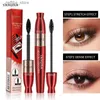 Mascara petit stick volant stand ne double effet 4d œil noir imperméable non ternissant mince épais deux en un super fine girl girl l410