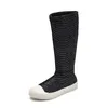 Boots Girls Rom Fashion Autumn Winter Kids For Big Girl Knee-High Children Rubber Single Layer Soft 27-37 Chic