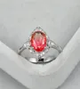 Anneaux de mariage Big Oval Rose jaune Zircon Engagement pour les femmes bijoux arc-en-ciel Crystal Stone Ring Femme Promesse Gift8222603