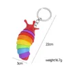 2024 New Caterpillar Slug keychain pendant Decompression keychain wholesale small caterpillar backpack pendant