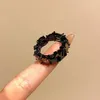 Da Fu High quality ceiling high aesthetic black crystal ring for boys with a sense of luxury and unique design that is niche