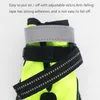 Dog Apparel Boots Breathable Shoes For Small Medium Large Dogs Anti-Slip Puppy Booties Protector With Reflective Straps 4Pcs