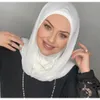 Muslimska abaya svart modal hijab abayas hijabs för kvinna islamisk modeklänning kvinnor tröja halsduk turbans huvud wrap omedelbar turban240403