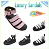 Reconfort Designer Slippers Sandales de luxe Mesdames Summer Sumins Casual Sliders Sandals Femme Mules Sandles Chaussures de plage