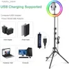 Continuous Lighting 12 inch selfie ring light 30cm LED RGB video light tripod phone holder photography ring light circular fill light color light Y240418