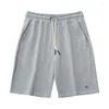 Shorts para hombres hombres Polos de verano Bermude casual algodón bordado sólido Harmont blaine longitud de rodilla