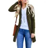 Женские куртки Women 2024 Fashion Fall Ladies продает Европу Америку Long Pure Cardigan Buttons Coats SLSM80815