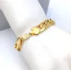 Mens women039s Bracelet Curb Cuban Link Chain 12mm 8inch Fine 18ct THAI BAHT GF Gold Italian 24K Connect Yellow Solid3784756