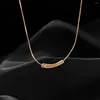 Chains Elegant Small Eggplant Shiny Women Ladies Choker Clavicle Collares Necklace