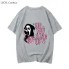 T-shirts Scream VI Ghostface Happy Love Cartoon Tshirts Men Aesthetic T-shirts 100% coton Tshirts de haute qualité