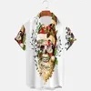 Men's Casual Shirts 2024 Hawaiian Shirt 3D High Definition Digital Print Skull Series Lapel