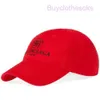 Designer Baseball Cappello ricamato Summer Fashion Bal Cap Belenciagaa Mens Modalità Cap unisex Cappello Red Cotton Grovine Dimensioni L BNWT AUTUNICWL97BL