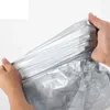 Sacs de rangement en argent gris grand sac en plastique gilet de vêtements épaissis logistique d'emballage transportant 10pcs / lot