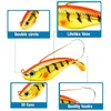 1 datorer 85mm 21.2G Anti Grass Fishing Wobbler Artificial Hard Bait Laser Body Lifelike Fish Bass Pike Carp Fishing Lure