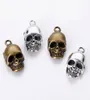 100pcsbag antigo bronze prateado 2012mm skleletton skulls pingentes pingentes jóias de jóias para fazer acessórios de pulseira de colar 6096303