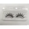 Falska ögonfransar 1Pair 3D Mink Hair Privat OEM -logotyp Acceptabelt Silk Protein Lashes 100% Cruelty Dramatic Eyelash Natural 28 Drop Deliv Otwlk