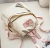 Fashion Nylon Backpack Preppy Style Students School Casual Solid Color Large Handbags Schoolbag Bookbag Teenager Travel