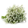 Dekorative Blumen 15inch weißer Gypsophila künstliche Hochzeit DIY Bouquet Dekoration Arrangement Plastikbabys Atem falsches Blumendekor