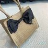 Sommer modische Strandtasche Designer -Tasche Gras Womens Hochqualifizierte Frauen unterarmte Wesen gewebtes Einkauf von großer Kapazität