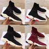 Nya Triple S Knit Socks Shoes 2.0 Trainer High Race Runners Mens Women Designer Sneaker Black White Casual Trackers Sneakers 35-45