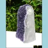 Loose Gemstones Natural Amethyst Geode Quartz Cluster Crystal Specimen Healing Drop Delivery Ottsq