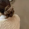 Włosy gumowe opaski koreańskie proste elastyczne opaski do włosów duże rozmiar eleganckie aksamitne włosy wiązki dla dziewcząt na nakrycia głowy akcesoria do włosów Y240417