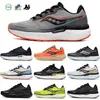 designer Saucony Triumph 19 mens running shoes black white green lightweight shock absorption breathable men women trainer sports sneakers