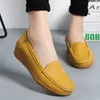 أحذية أحذية مسطحة للنساء تنزلق على النساء المتسكعات مع الكعب إسفين شقق Zapatos mujeres moccasins أنثى 240329